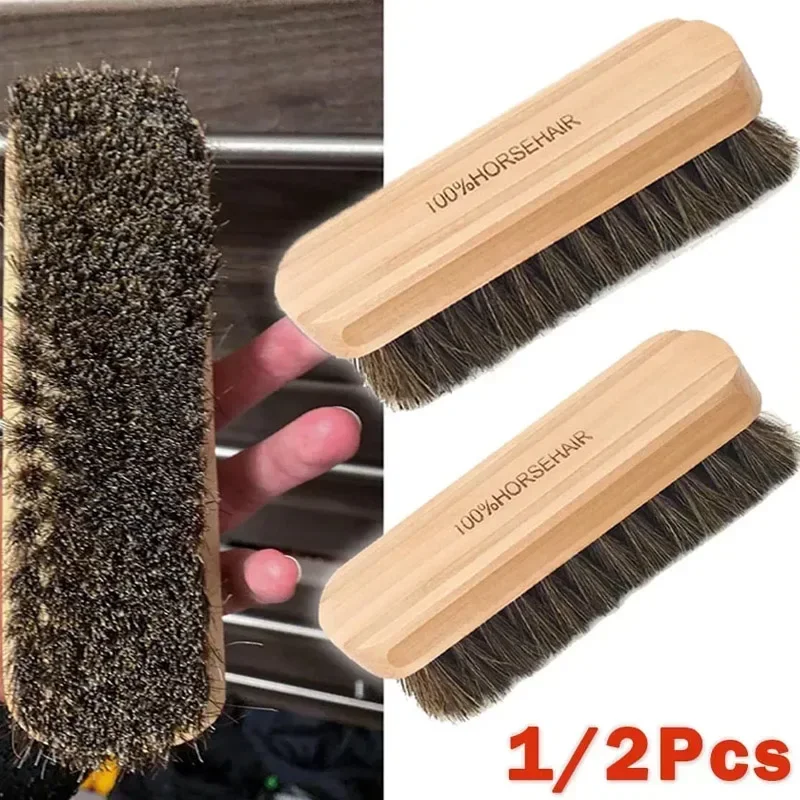 Seat Cleaner Fabric - Brosse en bois et crin de